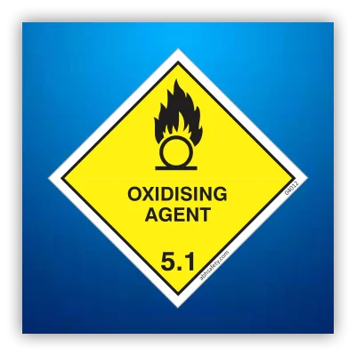 Oxidising Agent Danger Sign 5.1